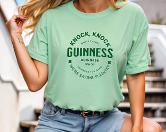 Koszulka Guinness Knock Knock Joke – Koszulka pubowa na Dzień Świętego Patryka