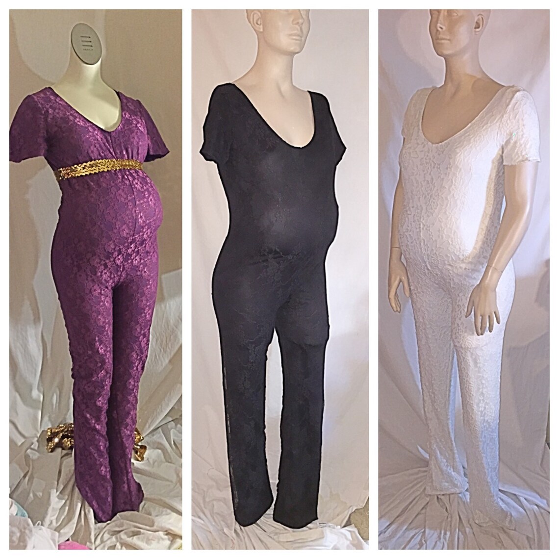 Maternity Lace Jumpsuit/ Maternity Dress/ Baby Shower/ Etsy