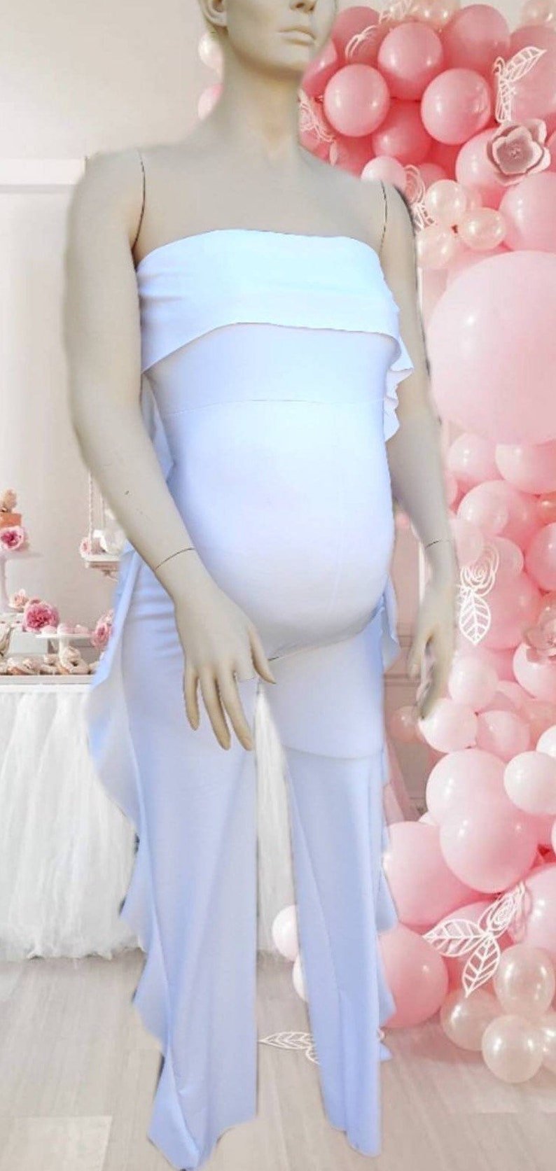 29 Colors Maternity Jumpsuit Side Ruffled/ Pregnancy Clothes/ Etsy
