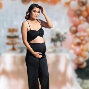 Industrieel Detector bitter Maternity jumpsuit for baby shower - Etsy Nederland