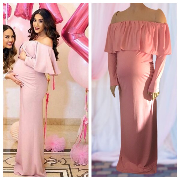 Maternity Maxi Dress Etsy