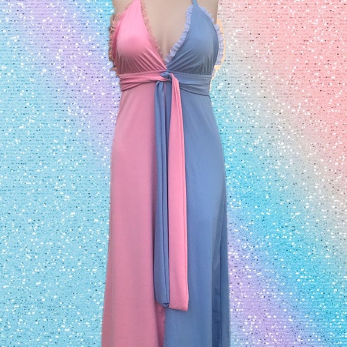 Halter Side Lace Maternity Dress 