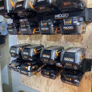 ridgid wall mounted battery storage