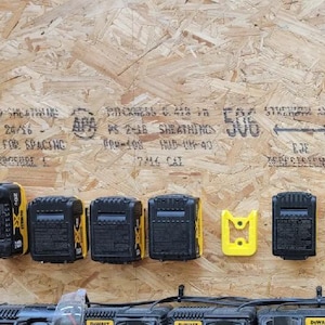 4 pack dewalt wall mounted battery storage