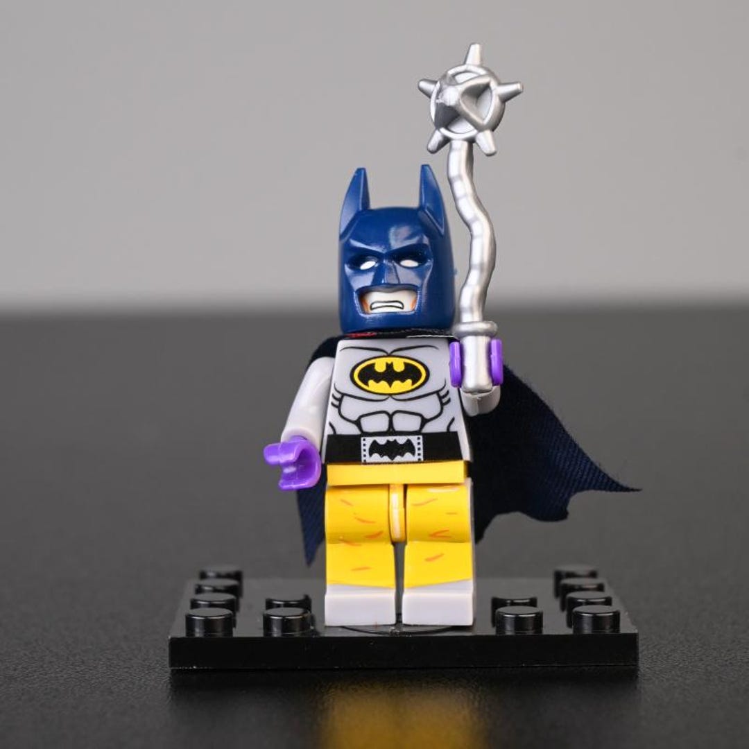 Raging Batsuit Batman Minifigure, DC Comics Custom Minifigure, Angry ...