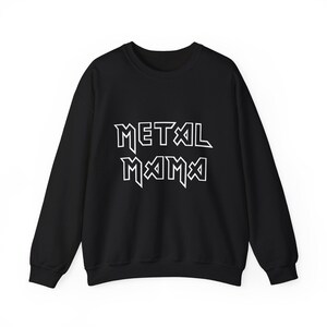 Metall Mama Sweatshirt | Rock Themed Rundhalsausschnitt, Perfekt für Musikliebhaber, Geschenke für Metalhead-Mütter