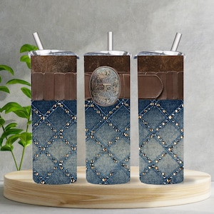 Denim Rhinestone Purse Tumbler Wrap: 20oz Sublimation Design (Digital Download)
