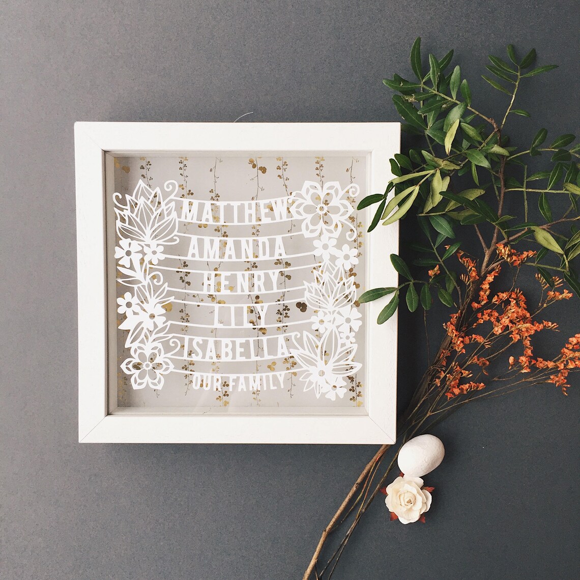 Personalized Family Tree Mothers Day Gift Family Gift Etsy