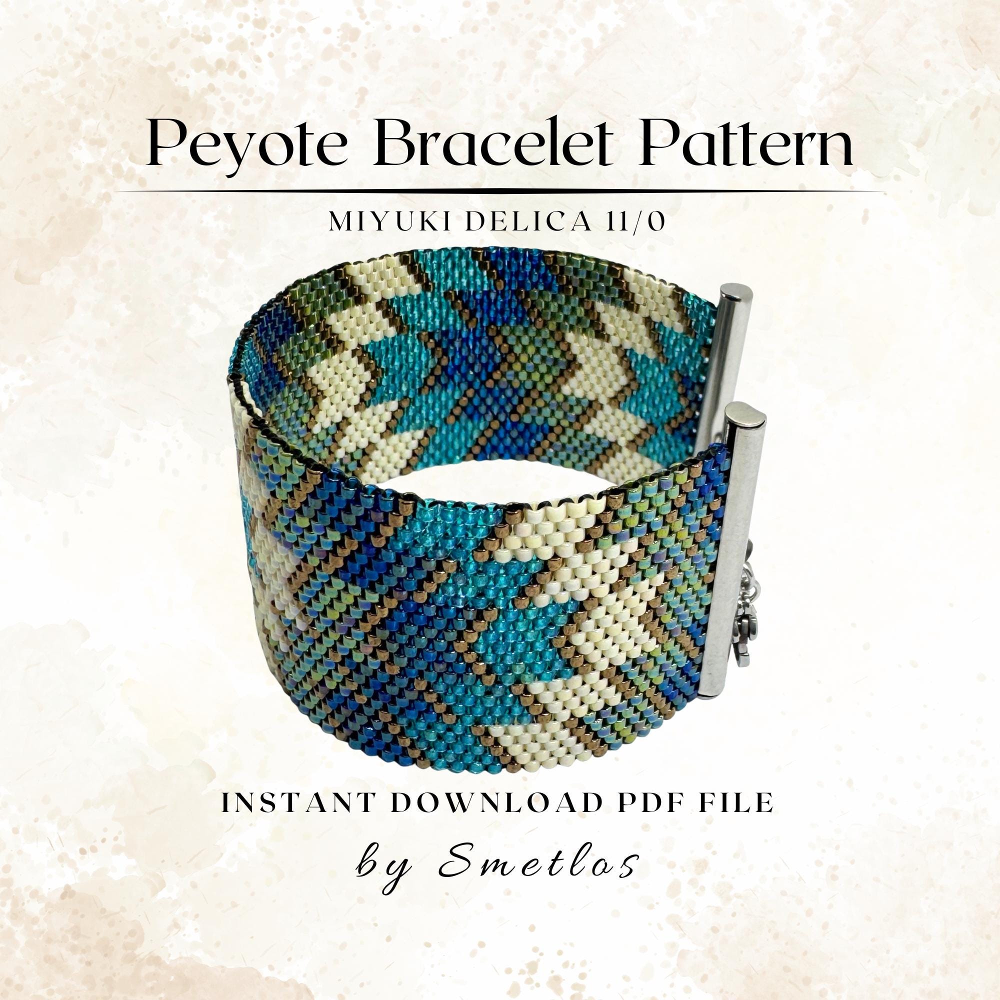 Bracelet tissé en micro macramé et perles miyuki delica rose - France