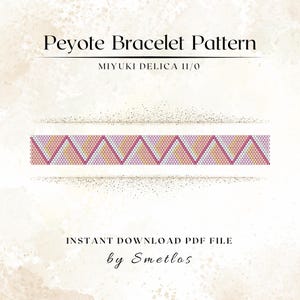 Gewebte Illusion Peyote Armband Muster, Perlen Armband Muster, Miyuki Perlen Muster, PDF Perlen Anleitung, DIY Peyote Armband