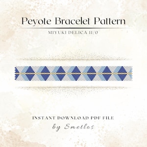 Würfel Peyote Armband Muster, Perlen Armband Muster, Miyuki Perlen Armband Muster, PDF Perlen Anleitung, DIY Peyote Armband