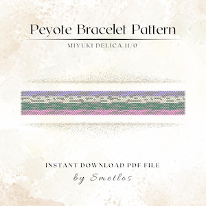 Regenbogen Peyote Armband Muster, Perlen Armband Muster, Miyuki Perlen Armband Muster, PDF Perlen Anleitung, DIY Peyote Armband