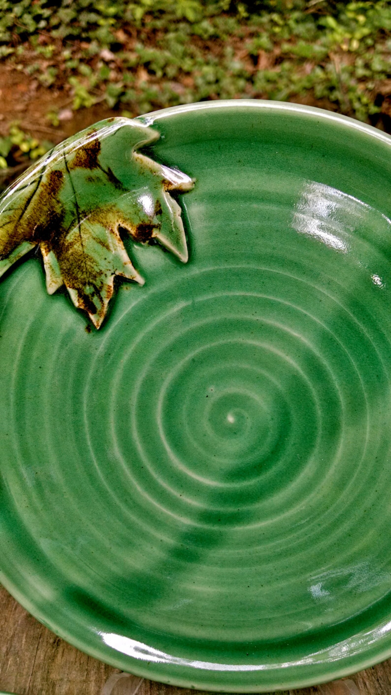 Tapas Plate Pottery Tapas Plate Serving Plate Leaf Plate Etsy