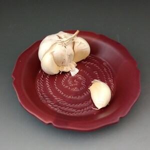 Garlic Grater, Grater Plate, Ginger Grater, Olive Oil Dipping Plate, Appetizer Plate