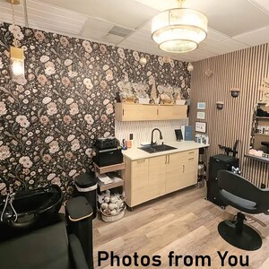 Dark Floral Wallpaper: Vintage Botanical Wall Mural, Cottagecore Decor, Dahlia Wallpaper image 8