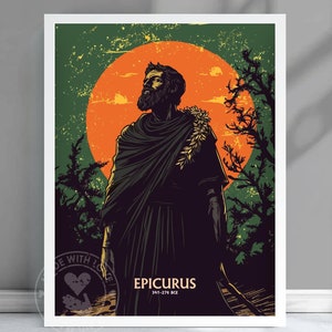 Epicurus Philosophy Art Print: Stoic Wall Decor