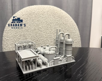 N Scale Fuel Storage Distribution Facility / 1:160 Gauge/ Preassembled - Built And Ready