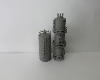 N Scale Fuel Tank Set / 1:160 Gauge / Built And Ready - Prebuilt and Assembled