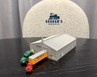 N Scale Warehouse Factory Built Up - 1:160 Gauge - Preassembled