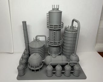 N Scale Oil Refinery / 1:160 Gauge/ No Assembly Required - Built And Ready