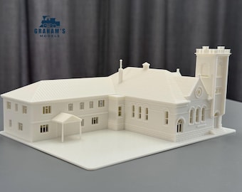 N Scale Small Train Station / 1:160 Gauge/ Preassembled