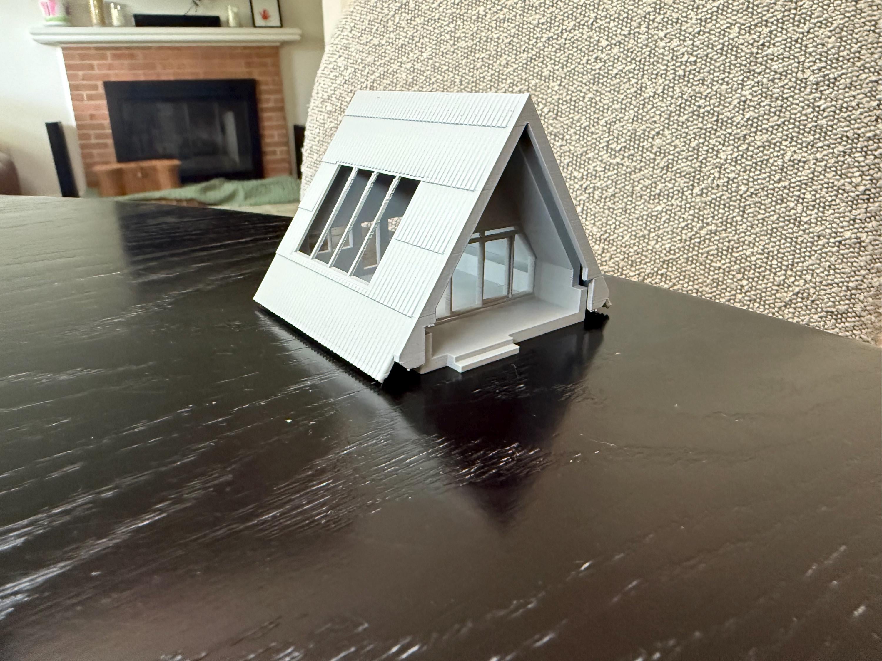 A Frame Camping Cabin House - HO Scale 1:87 Gauge | No Assembly Required / built and ready