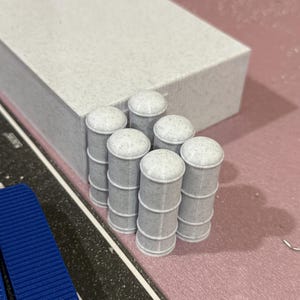 N scale fuel tanks (6 containers per order) 1:160 gauge | NO ASSEMBLY