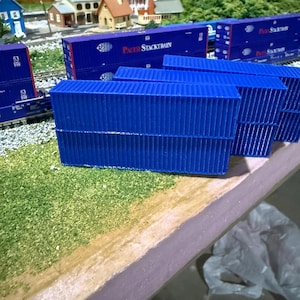 N Scale 1:160 Shipping Containers 40&#39; (6 containers per order) | NO ASSEMBLY