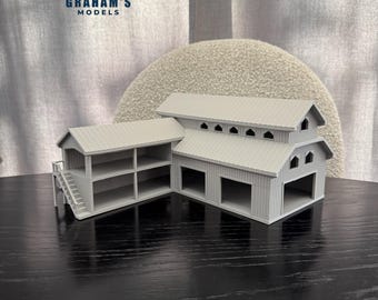HO Scale Saw Mill Main Building Lumber Yard - 1:87 Gauge - Preassembled & Built