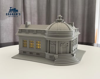 HO Scale Library / City Hall - 1:87 Gauge - Preassembled & Built