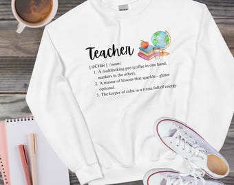 Teacher Definition Hoodie/Sweatshirt | Modern and Playful | Unisex |