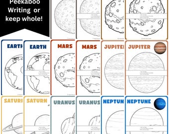 Solar System and Planets Research Activities Outer Space Bulletin Board Astronomy Writing Graphic Organizers Printable Bundle CKLA 3rd Grade