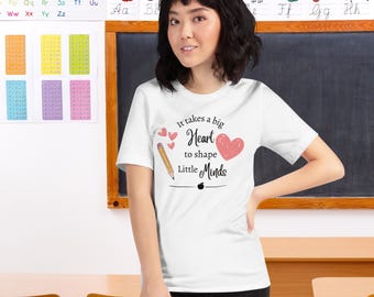 Teacher Heart Graphic Tee: Back-to-School Gift