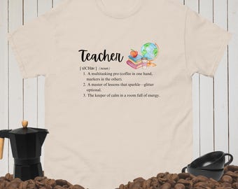 Teacher Definition Tee | Modern and Playful | Unisex |