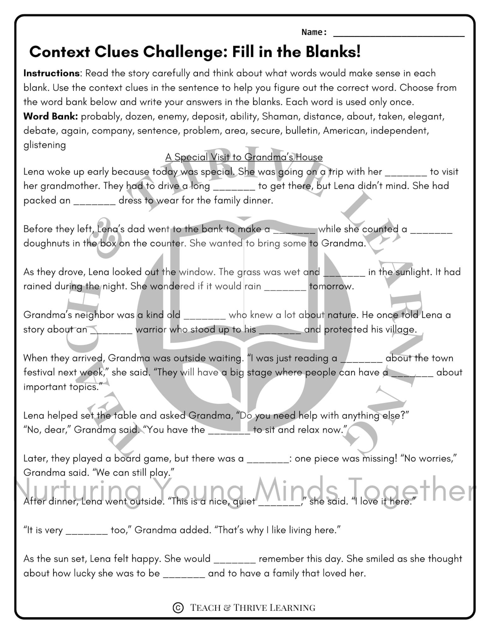 Spelling Activities and Supplements | CKLA Grade 3 Unit 8 Native ...