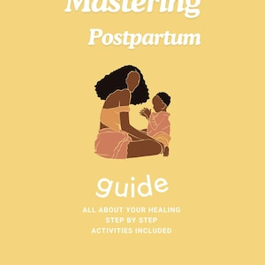Postpartum E-Guide, Postpartum Recovery, Fourth Trimester, Mom Self Care, Postpartum Wellness, New Mom Gift, Digital Download, Printable