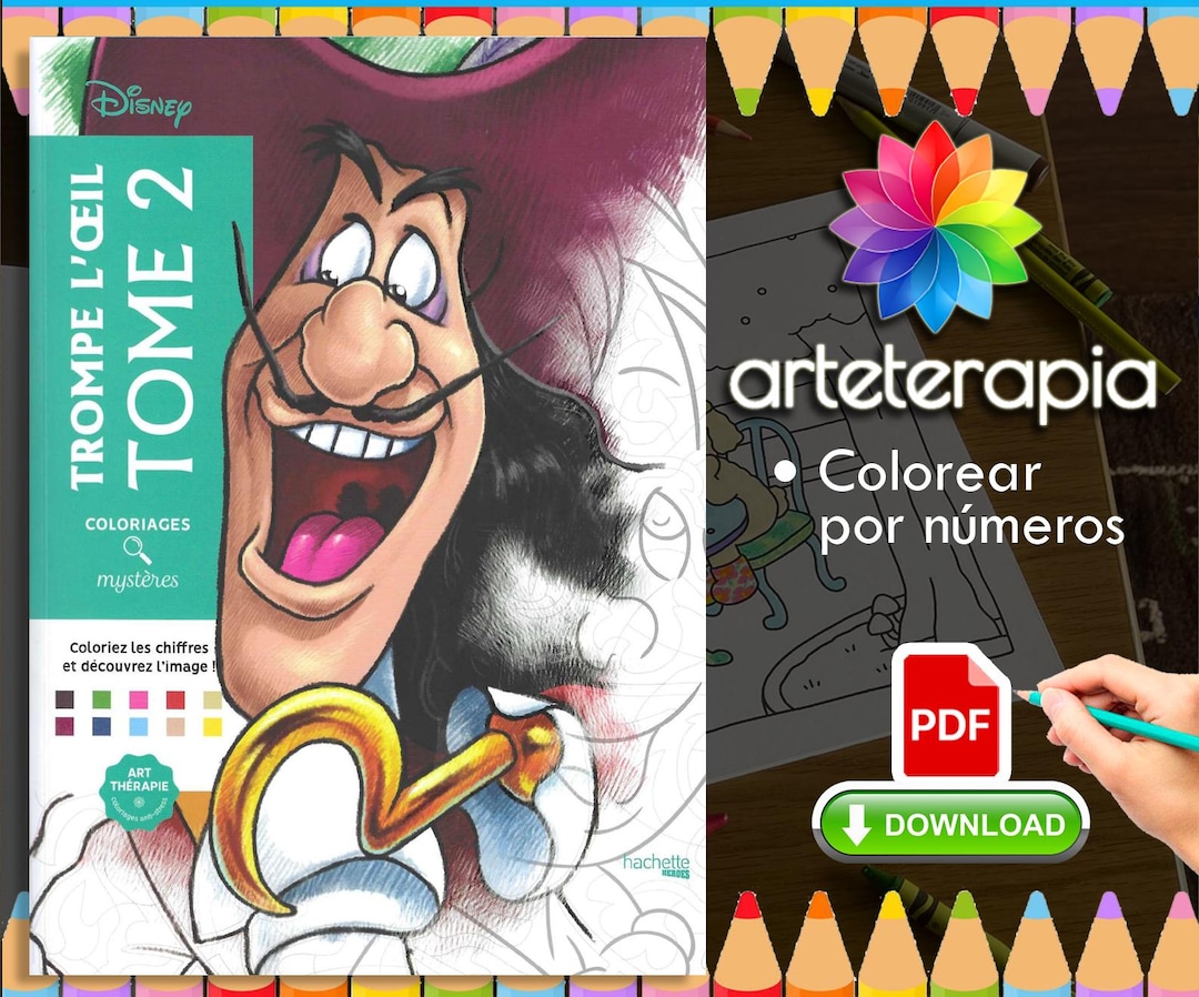 Coloriages Mystères Disney - Trompe L'oeil Tome 2 - Coloring Book - 100
