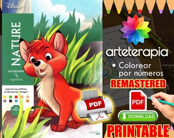 Nature Animals | Coloriage | Disney Coloring Book | PDF Coloring | Color by Number | Adult Coloring Books | Book Colored