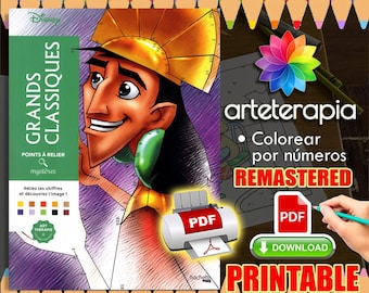 Grands Classiques Points Cusco | Coloriage | Disney Coloring Book | PDF Coloring | Color by Number | Adult Coloring Books | Book Colored