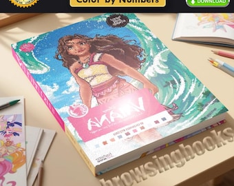 Mystery Color by Number Pages VAIΛΝΛ (Ocean Secrets) Tome 2 – | Color Number | Adult Coloring Books | Printable | Procreate