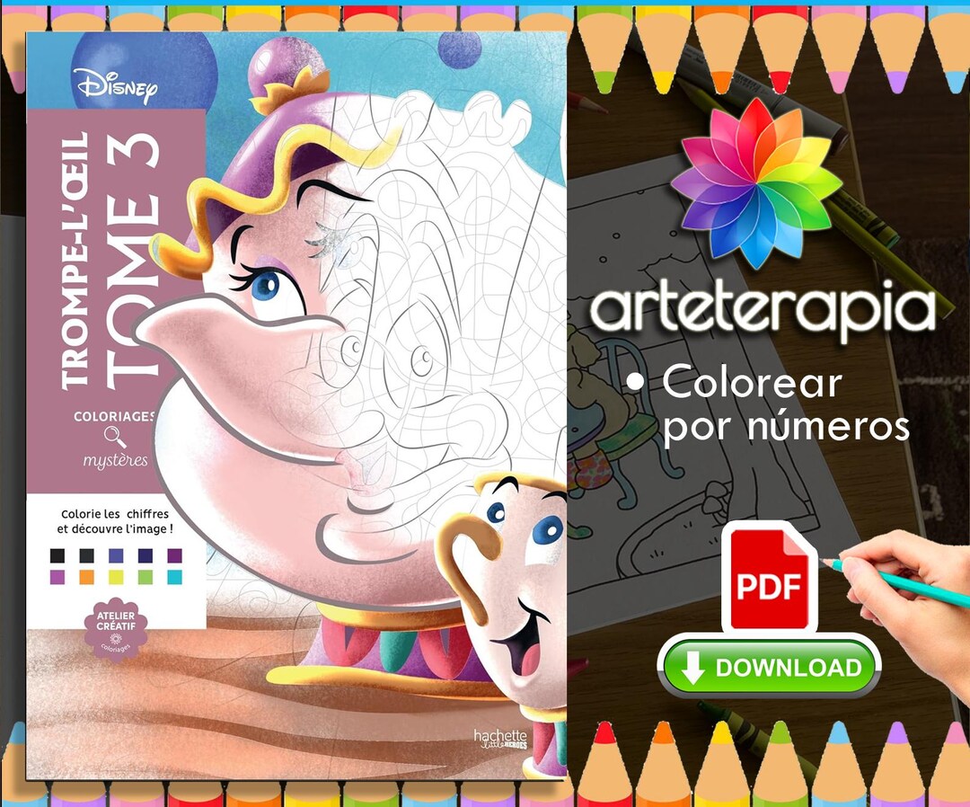 Coloriages Mysteres - Disney - Trompe L'oeil Tome 3 - Pdf Digital
