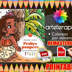 Petites poupées | Coloriage | Disney Coloring Book | PDF Coloring | Color by Number | Adult Coloring Books | Book Colored