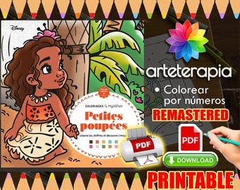 Petites poupées | Coloriage | Disney Coloring Book | PDF Coloring | Color by Number | Adult Coloring Books | Book Colored