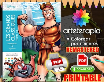 Les Grands Classiques Tome 10 | Coloriage | Disney Coloring Book | Pdf Coloring | Color by Number | Adult Coloring Books | Book Colored