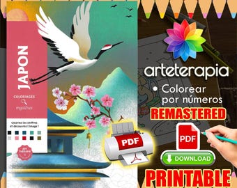 Japan | Coloriage | Disney Coloring Book | PDF Coloring | Color by Number | Adult Coloring Books | Book Colored