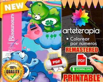 Les Bisounours | Coloriage | Disney Coloring Book | PDF Coloring | Color by Number | Adult Coloring Books | Book Colored