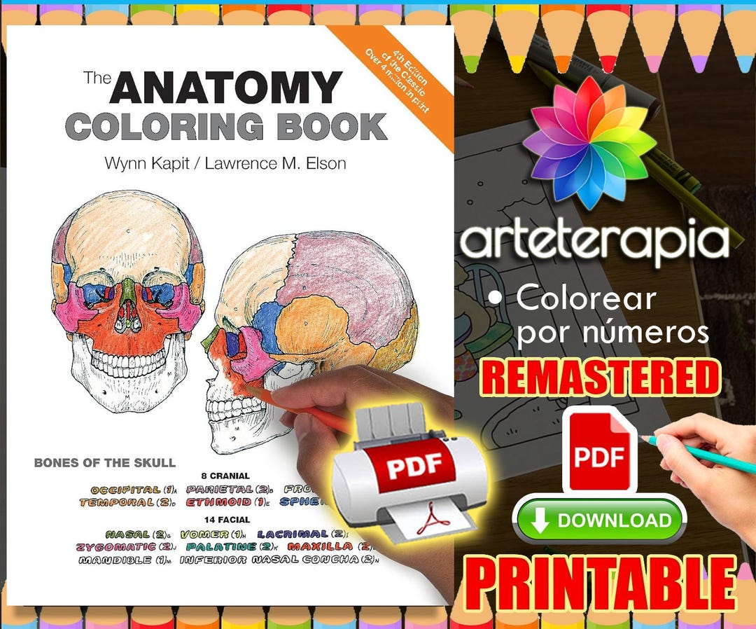 The Anatomy Coloring Book 4th Edition Medical Medicine Nursing Nurse ...