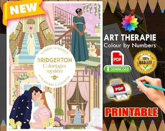 Bridgerton | Coloriage | Disney Coloring Book | PDF Coloring | Color by Number | Adult Coloring Books | Book Colored