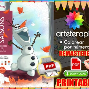 Seasons | Coloriage | Disney Coloring Book | PDF Coloring | Color by Number | Adult Coloring Books | Book Colored