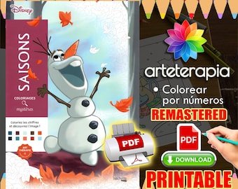 Seasons | Coloriage | Disney Coloring Book | PDF Coloring | Color by Number | Adult Coloring Books | Book Colored